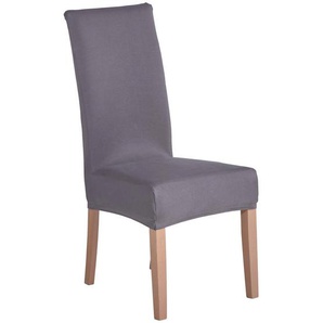 Novel Stuhlhusse Rom, Anthrazit, Textil, 40x45x65 cm, Textiles Vertrauen - Oeko-Tex®, Wohntextilien, Bezüge, Stuhlhussen