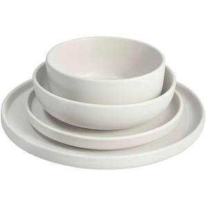 Novel Tafelservice, Weiß, Keramik, 24-teilig, Lfgb, robust, Essen & Trinken, Geschirr, Geschirr-Sets, Tafelservice