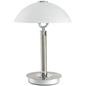 Novel Tischleuchte, Chrom, Nickel, Metall, Glas, 37 cm, RoHS, Touch-Schalter (on/off), Lampen & Leuchten, Innenbeleuchtung, Tischlampen, Tischlampen