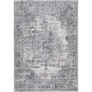 Novel Vintage-Teppich, Grau, Textil, Vintage, rechteckig, 160x230 cm, Oeko-Tex® Standard 100, für Fußbodenheizung geeignet, in verschiedenen Größen