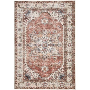 Novel Vintage-Teppich, Mehrfarbig, Beige, Textil, Tier, rechteckig, 200x290 cm, Bsci, Oeko-Tex® Standard 100, für Fußbodenheizung geeignet, waschbar, Teppiche & Böden, Teppiche, Waschbare Teppiche