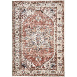 Novel Vintage-Teppich, Mehrfarbig, Textil, Tier, rechteckig, 130x200 cm, Bsci, Oeko-Tex® Standard 100, für Fußbodenheizung geeignet, waschbar,