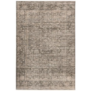 Novel Vintage-Teppich, Grau, Textil, Bordüre, rechteckig, 120x170 cm, für Fußbodenheizung geeignet, Teppiche & Böden, Teppiche, Vintage-Teppiche