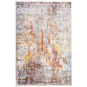 Novel Vintage-Teppich Smarkand, Grau, Mehrfarbig, Textil, Abstraktes, rechteckig, 160x235 cm, ISO 9001, Bsci, Oeko-Tex® Standard 100, strapazierfähig,