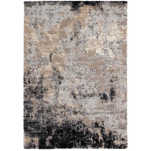 Novel Vintage-Teppich Timeline, Hellgrau, Textil, Abstraktes, rechteckig, 65x130 cm, in verschiedenen Größen erhältlich, Teppiche & Böden, Teppiche,