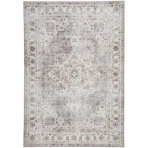 Novel Vintage-Teppich waschbar, Beige, Textil, rechteckig, 130x190 cm, Oeko-Tex® Standard 100, für Fußbodenheizung geeignet, rutschfest, in