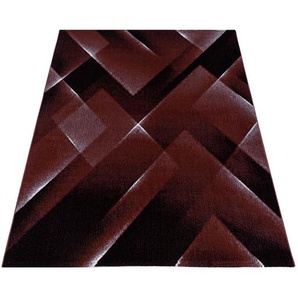 Novel Webteppich Costa 3522 Red, Rot, Textil, Abstraktes, rechteckig, 160 cm, Oeko-Tex® Standard 100, für Fußbodenheizung geeignet, schmutzabweisend, Hausstauballergiker lichtunempfindlich, antistatisch, pflegeleicht, strapazierfähig, leicht
