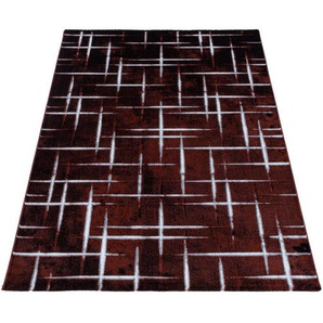 Novel Webteppich Costa 3521 Red, Rot, Textil, Abstraktes, rechteckig, 240 cm, Oeko-Tex® Standard 100, für Fußbodenheizung geeignet, schmutzabweisend, Hausstauballergiker lichtunempfindlich, antistatisch, pflegeleicht, strapazierfähig, leicht