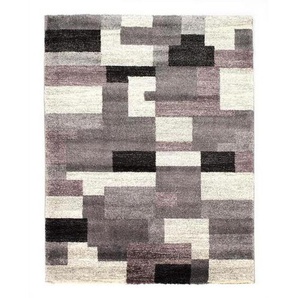 Novel Webteppich, Grau, Flieder, Textil, rechteckig, 80x150 cm, in verschiedenen Größen erhältlich, Teppiche & Böden, Teppiche, Moderne Teppiche