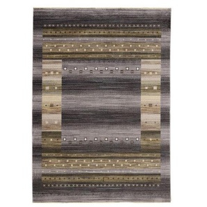 Novel Webteppich Oculus, Braun, Grau, Schwarz, Beige, Textil, Ornament, rechteckig, 85 cm, Teppiche & Böden, Teppiche, Moderne Teppiche