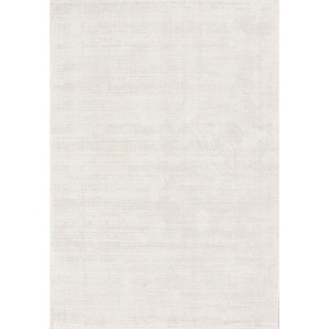 Novel Webteppich Arte, Weiß, Textil, Uni, rechteckig, 160x230 cm, Care & Fair, für Fußbodenheizung geeignet, in verschiedenen Größen erhältlich,