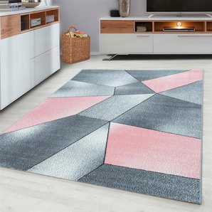 Novel Webteppich Beta, Rosa, Textil, geometrisch, rechteckig, 200 cm, Oeko-Tex® Standard 100, pflegeleicht, Teppiche & Böden, Teppiche, Moderne Teppiche