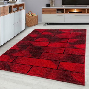 Novel Webteppich Beta, Rot, Textil, Mauer, rechteckig, 120 cm, Oeko-Tex® Standard 100, pflegeleicht, Teppiche & Böden, Teppiche, Moderne Teppiche