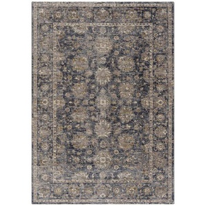 Novel Webteppich, Blau, Textil, Vintage, rechteckig, 140 cm, Reach, Oeko-Tex® Standard 100, für Fußbodenheizung geeignet, in verschiedenen Größen erhältlich, UV-beständig, Fasern thermofixiert (heatset), antistatisch, Teppiche & Böden, Teppiche, Moderne