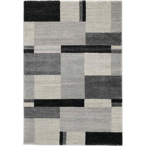 Novel Webteppich Palazzo Bloc, Grau, Textil, Abstraktes, rechteckig, 80 cm, in verschiedenen Größen erhältlich, Teppiche & Böden, Teppiche, Moderne Teppiche
