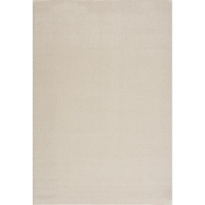 Novel Webteppich Uni, Creme, Textil, Uni, rechteckig, 160x230 cm, Oeko-Tex® Standard 100, pflegeleicht, Teppiche & Böden, Teppiche, Moderne Teppiche