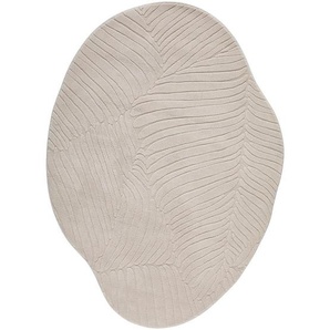 Novel Webteppich Ellipse, Taupe, Textil, rechteckig, 120x160 cm, Oeko-Tex® Standard 100, schnittfest, pflegeleicht, leicht zusammenrollbar, Teppiche & Böden, Teppiche, Webteppiche