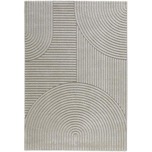 Novel Webteppich Granada, Grau, Textil, Boho, rechteckig, 80x150 cm, ISO 9001, Bsci, Oeko-Tex® Standard 100, für Fußbodenheizung geeignet, in