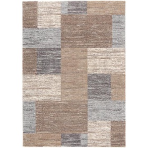 Novel Webteppich Grande, Braun, Beige, Textil, Patchwork, rechteckig, 65x130 cm, in verschiedenen Größen erhältlich, Teppiche & Böden, Teppiche,