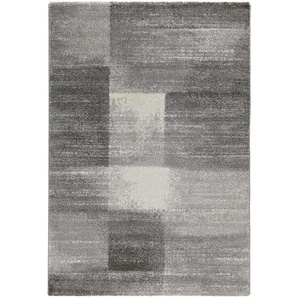Novel Webteppich, Grau, Textil, Karo, rechteckig, 160x230 cm, Oeko-Tex® Standard 100, für Fußbodenheizung geeignet, Teppiche & Böden, Teppiche, Moderne Teppiche