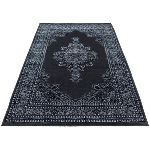 Novel Webteppich Marrakesh, Grau, Schwarz, Textil, orientalisch, rechteckig, 80x150 cm, Oeko-Tex® Standard 100, für Fußbodenheizung geeignet, schmutzabweisend, Hausstauballergiker lichtunempfindlich, antistatisch, pflegeleicht, strapazierfähig, leicht