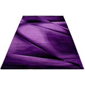 Novel Webteppich Miami, Lila, Textil, Abstraktes, rechteckig, 80x150 cm, Oeko-Tex® Standard 100, für Fußbodenheizung geeignet, schmutzabweisend,
