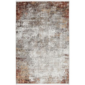 Novel Webteppich, Orange, Textil, Abstraktes, rechteckig, 160 cm, Oeko-Tex® Standard 100, für Fußbodenheizung geeignet, antistatisch, pflegeleicht, Teppiche & Böden, Teppiche, Moderne Teppiche