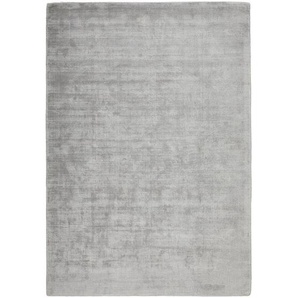Novel Webteppich Shine, Silber, Textil, Uni, rechteckig, 130x190 cm, AZO-frei, rutschfest, leicht zusammenrollbar, Teppiche & Böden, Teppiche, Moderne