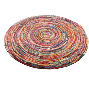 Novel Webteppich Sixteen round, Mehrfarbig, Textil, Abstraktes, rund, in verschiedenen Größen erhältlich, Teppiche & Böden, Teppiche, Moderne Teppiche