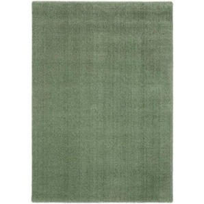 Novel Webteppich Soft Dream, Olivgrün, Textil, Uni, rechteckig, 65x130 cm, in verschiedenen Größen erhältlich, Teppiche & Böden, Teppiche, Moderne Teppiche