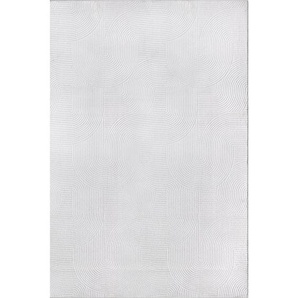 Novel Webteppich Stilo, Weiß, Textil, Struktur, rechteckig, 140x200 cm, Oeko-Tex® Standard 100, für Fußbodenheizung geeignet, waschbar, Teppiche &
