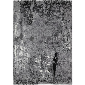 Novel Webteppich Timeline Quantum, Grau, Hellgrau, Dunkelgrau, Textil, Uni, rechteckig, 65x130 cm, in verschiedenen Größen erhältlich, Teppiche &