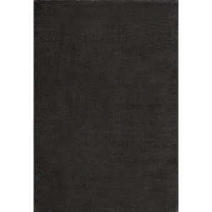 Novel Webteppich Uni, Dunkelgrau, Textil, Uni, rechteckig, 160x230 cm, Oeko-Tex® Standard 100, pflegeleicht, Teppiche & Böden, Teppiche, Moderne