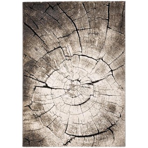 Novel Webteppich Wild Oak, Anthrazit, Grau, Dunkelgrau, Textil, Graphik, rechteckig, 120 cm, Textiles Vertrauen - Oeko-Tex®, Hohenstein, Oeko-Tex® Standard 100, für Fußbodenheizung geeignet, in verschiedenen Größen erhältlich, Hausstauballergiker