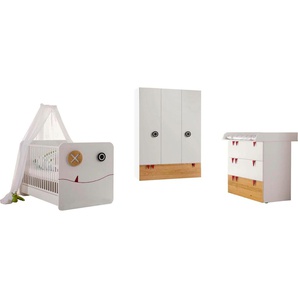 Babyzimmer-Komplettset NOW BY HÜLSTA now minimo Schlafzimmermöbel-Sets braun (schublade natureiche) Baby Komplett-Babybetten Schlafzimmermöbel-Sets