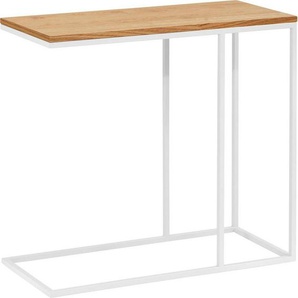 now! by hülsta Beistelltisch CT 17, mit weißem Gestell, Höhe 65 cm