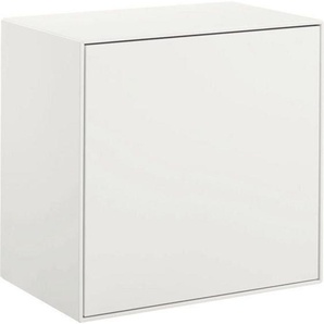 Now by hülsta Hängeelement Easy , Weiß , Holzwerkstoff , 1 Fächer , 51.2x51.2x33 cm , Blauer Engel , Beimöbel erhältlich, hängend , Wohnzimmer, Wohnwände, Hängeelemente
