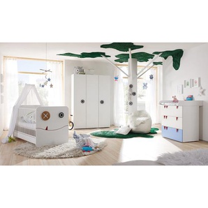 now! by hülsta Kleiderschrank hülsta now minimo II Weiß 135x192x53 cm (BxHxT) 3-türig MDF