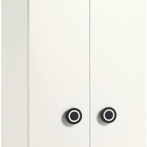 Kleiderschrank NOW BY HÜLSTA now minimo Schränke Gr. B/H/T: 90 cm x 194 cm x 53 cm, 2 St., braun (schublade natureiche furniert) Baby Kinderkleiderschrank Kinderschränke Schränke mit schwarzen Augengriffen und Schublade, Breite 90 cm