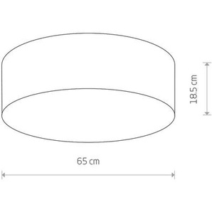 Nowodvorski Lighting Deckenleuchte Cameron, grau, Ø 65 cm 9682