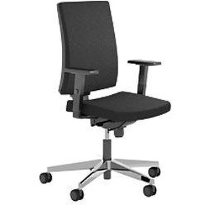 Nowy Styl Navigo Drehstuhl Synchronmechanismus Stoff Höhenverstellbare Armlehne Höhenverstellbarer Sitz Schwarz 110 kg 650 x 980 mm 1228799
