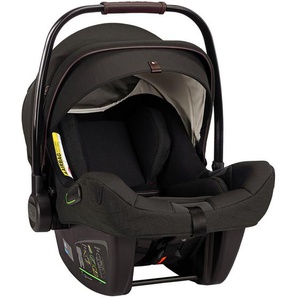 Nuna Babyschale Pipa Next, Schwarz, Schwarz Hochglanz, Textil, 45x35x60 cm, UV 50+, ECE R 129 i-Size, abnehmbarer und waschbarer Bezug, ergonomischer Tragebügel, Flugzeugzulassung, Gurtlängenverstellung, höhenverstellbare Kopfstütze, Sonnendach,