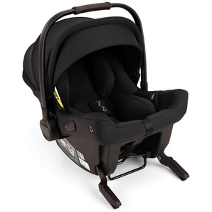 Nuna Babyschale Pipa urbn, Schwarz, Textil, 34x57x65 cm, optimaler Aufprallschutz, schadstoffgeprüft, schnell und leicht im Auto montierbar, Isofix-Befestigung, 3-Punkt-Gurt, integriertes Gurtsystem, Sonnendach, höhenverstellbare Kopfstütze,