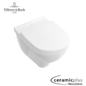 O.Novo Wand wc spülrandlos mit CeramicPlus Beschichtung mit SoftClose TakeOff WC-Sitz, weiß - Villeroy&boch