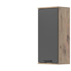 Oberschrank - grau - Materialmix - 37 cm - 77 cm | Möbel Kraft