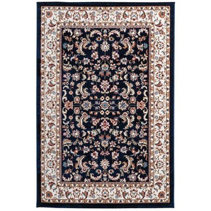 Obsession Flachwebeteppich My Isfahan, Dunkelblau, Textil, Blume, quadratisch, 160x230 cm, für Fußbodenheizung geeignet, Teppiche & Böden, Teppiche,