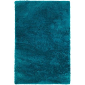 Obsession Hochflorteppich My Curacao, Petrol, Textil, Uni, rechteckig, 160x230 cm, Oeko-Tex® Standard 100, für Fußbodenheizung geeignet, Fasern