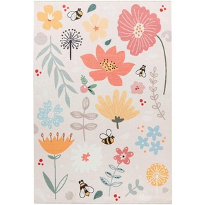Obsession Kinderteppich, Mehrfarbig, Textil, Blume, rechteckig, 155x230 cm, Oeko-Tex® Standard 100, waschbar, rutschfeste Unterfläche, Teppiche &