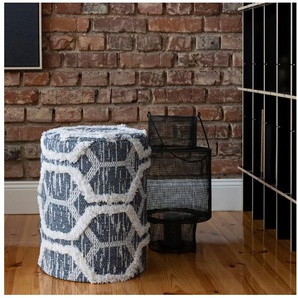 Obsession Sitzhocker Hocker My Nomad Pouf (1 St), rund, Ø 36 cm, Höhe 50 cm, handgearbeitet, Wohnzimmer & Schlafzimmer