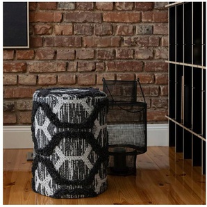 Obsession Sitzhocker Hocker My Nomad Pouf (1 St), rund, Ø 36 cm, Höhe 50 cm, handgearbeitet, Wohnzimmer & Schlafzimmer